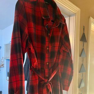 0X SHEIN BLUE/RED PLAID DRESS